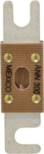 Cooper Bussmann - 300 Amp Non-Time Delay Fast-Acting Forklift & Truck Fuse - 125VAC, 80VDC, 3.18" Long x 0.75" Wide, Littelfuse CNN300, Bussman ANN-300, Ferraz Shawmut CNN300 - Exact Industrial Supply