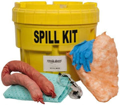 PRO-SAFE - Oil Only Spill Kit - 95 Gal Polyethylene Overpack Container - Exact Industrial Supply