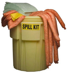 PRO-SAFE - Hazardous Materials Spill Kit - 95 Gal Polyethylene Overpack Container - Exact Industrial Supply