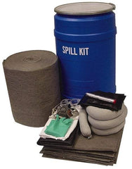 PRO-SAFE - Battery Acid Spill Kit - 30 Gal Polypropylene Drum - Exact Industrial Supply