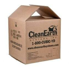 Made in USA - 1 Cu. Yd. Box without Lid - Includes Box, Liner and Nail Kit - Exact Industrial Supply