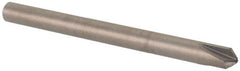 SGS - 1/8" Head Diam, 1/8" Shank Diam, 3 Flute 90° Solid Carbide Countersink - Exact Industrial Supply