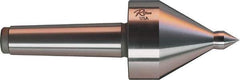 Riten - MT5 Taper Shank, 3-1/2" Head Diam 1,165 Lb Capacity Live Center - 3,500 Max RPM, 4-5/8" Head Length, 3/4" Point Diam, 1-1/8" Point Len, 1,165 Lb Max Workpc, 4-5/8" OAL, Pipe Nose Point - Exact Industrial Supply