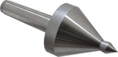 Riten - MT4 Taper Shank, 3-1/2" Head Diam 1,165 Lb Capacity Live Center - 3,500 Max RPM, 3-7/8" Head Length, 3/4" Point Diam, 1-1/8" Point Len, 1,165 Lb Max Workpc, 3-7/8" OAL, Pipe Nose Point - Exact Industrial Supply