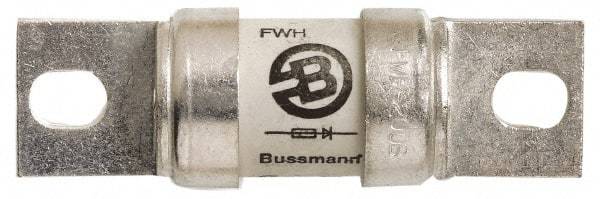 Cooper Bussmann - 500 VAC/VDC, 500 Amp, Fast-Acting Semiconductor/High Speed Fuse - Bolt-on Mount, 4-15/32" OAL, 200 (RMS Symmetrical), 50 at DC kA Rating, 2" Diam - Exact Industrial Supply