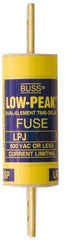 Cooper Bussmann - 300 VDC, 600 VAC, 110 Amp, Time Delay General Purpose Fuse - Bolt-on Mount, 5-3/4" OAL, 100 at DC, 300 at AC (RMS) kA Rating, 1-5/8" Diam - Exact Industrial Supply