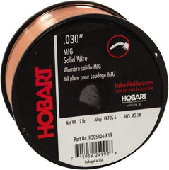 Hobart Welding Products - MIG Welding Wire Industry Specification: ER70S-6 Wire Diameter: 0.03000 (Decimal Inch) - Exact Industrial Supply