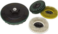 3M - 7" 50 Grit Ceramic Straight Disc Brush - Coarse Grade, 7/8" Trim Length, 7/8" Arbor Hole - Exact Industrial Supply