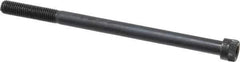 Holo-Krome - 1/4-28 UNF Hex Socket Drive, Socket Cap Screw - Alloy Steel, Black Oxide Finish, Partially Threaded, 4" Length Under Head - Exact Industrial Supply