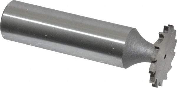 Whitney Tool Co. - 3/4" Diam x 1/16" Face Width, Cobalt, 14 Teeth, Shank Connection Woodruff Keyseat Cutter - Uncoated, 2-1/16" OAL x 1/2" Shank, Straight Teeth - Exact Industrial Supply