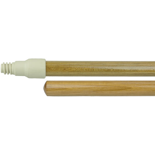 48″ Hardwood Handle, Perma-Flex Plastic Tip, 15/16″ Diameter - Exact Industrial Supply