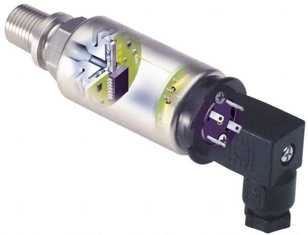 Gems Sensors - 120 Max psi, General Purpose Industrial Pressure Transducer - 1/4" Thread - Exact Industrial Supply