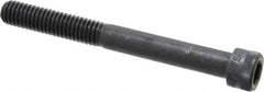 Holo-Krome - 3/8-16 UNC Hex Socket Drive, Socket Cap Screw - Alloy Steel, Black Oxide Finish, Partially Threaded, 3-1/2" Length Under Head - Exact Industrial Supply