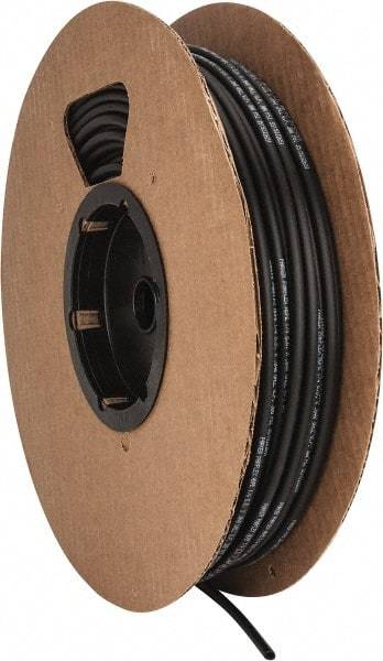 Parker - 11/64" ID x 1/4" OD, 0.04" Wall Thickness, 250' Long, Polyethylene Tube - Black, 300 Max psi, -80 to 175°F - Exact Industrial Supply