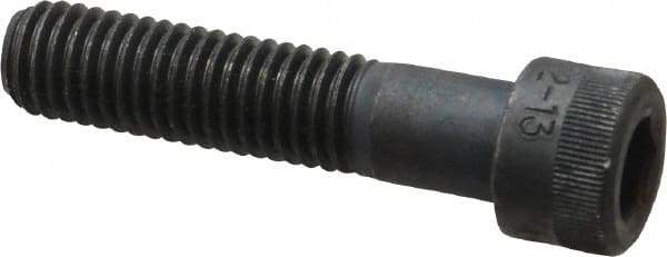 Holo-Krome - 1/2-13 UNC Hex Socket Drive, Socket Cap Screw - Alloy Steel, Black Oxide Finish, Partially Threaded, 2-1/4" Length Under Head - Exact Industrial Supply