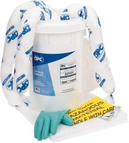 Brady SPC Sorbents - 6 Gal Capacity Oil Only Spill Kit - 6.5 Gal Bucket - Exact Industrial Supply