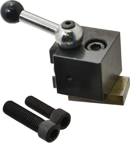 Phase II - 5 to 8 Inch Lathe Swing, Wedge Type Quick Change Tool Post - Series 250, 9/32 to 23/32 Inch Centerline Height Range - Exact Industrial Supply