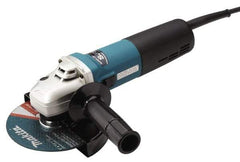 Makita - 6" Wheel Diam, 4,000 to 9,000 RPM, Corded Angle & Disc Grinder - 5/8-11 Spindle, 120 Volts, 12 Amps - Exact Industrial Supply