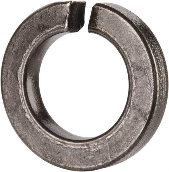 Value Collection - 1-1/8", 1.129" ID, 0.345" Thick Split Lock Washer - Grade 8 Spring Steel, Uncoated, 1.129" Min ID, 1.153" Max ID, 1.903" Max OD - Exact Industrial Supply