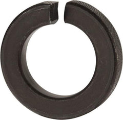 Value Collection - 1-1/4", 1.254" ID, 0.384" Thick Split Lock Washer - Grade 8 Spring Steel, Uncoated, 1.254" Min ID, 1.28" Max ID, 2.104" Max OD - Exact Industrial Supply