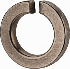 Value Collection - 1", 1.003" ID, 0.306" Thick Split Lock Washer - Grade 2 Spring Steel, Zinc-Plated Finish, 1.003" Min ID, 1.024" Max ID, 1.705" Max OD - Exact Industrial Supply