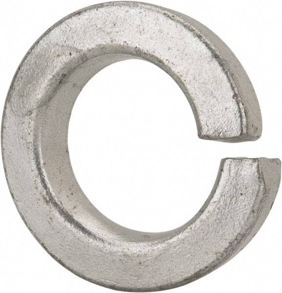 Value Collection - 1-1/4", 1.254" ID, 0.384" Thick Split Lock Washer - Grade 8 Spring Steel, Zinc-Plated Finish, 1.254" Min ID, 1.28" Max ID, 2.104" Max OD - Exact Industrial Supply