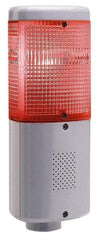 Edwards Signaling - LED Lamp, Amber, Blue, Red, Flashing and Steady, Stackable Tower Light Module - 24 VDC, 0.11 Amp, IP65 Ingress Rating, 3R, 4X NEMA Rated, Pipe Mount - Exact Industrial Supply