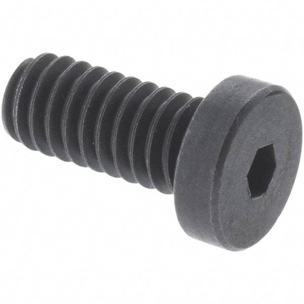 Value Collection - M12x1.75 Metric Coarse Hex Socket Drive, Low Socket Cap Screw - Grade 10.9 Alloy Steel, Black Oxide Finish, Fully Threaded, 20mm Length Under Head - Exact Industrial Supply