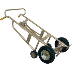 Wesco Industrial Products - 1,000 Lb Load Capacity, 30 & 55 Gal Pail Tipper - 25-7/8" Wide x 60" High, 4 Aluminum Wheels - Exact Industrial Supply