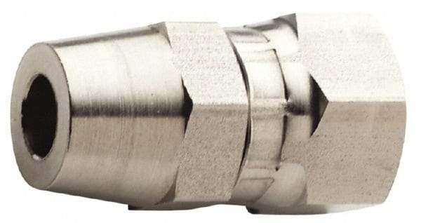 Made in USA - 1-1/16 x 1/4" Grade 316L Stainless Steel Pipe Swivel - Female JIC x Butt Weld End Connections - Exact Industrial Supply