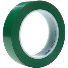 3M - 36 Yd x 1/4" Green Vinyl Film Tape - Exact Industrial Supply