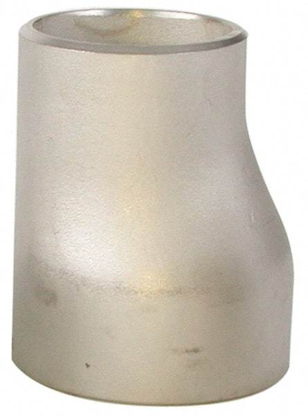 Merit Brass - 4 x 1-1/2" Grade 304L Stainless Steel Pipe Eccentric Reducer - Butt Weld x Butt Weld End Connections - Exact Industrial Supply