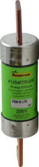 Cooper Bussmann - 125 VDC, 250 VAC, 175 Amp, Time Delay General Purpose Fuse - Bolt-on Mount, 7-1/8" OAL, 20 at DC, 200 (RMS) kA Rating, 1-9/16" Diam - Exact Industrial Supply