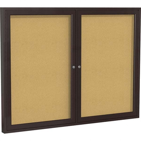 Ghent - Cork Bulletin Boards Style: Enclosed Cork Bulletin Boards Color: Natural Cork - Exact Industrial Supply