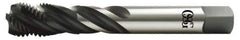 OSG - 1-1/2 - 8 UNS 5 Flute 2B Modified Bottoming Spiral Flute Tap - Vanadium High Speed Steel, Oxide Finish, 200mm OAL, Right Hand Flute, Right Hand Thread, Series 13015 - Exact Industrial Supply