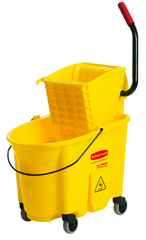 WaveBrake 35 Quart Mop Bucket and Wringer System - Exact Industrial Supply