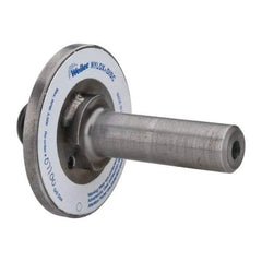 Weiler - 7/8" Arbor Hole to 3/4" Shank Diam Drive Arbor - For 3, 4 & 5" Weiler Disc Brushes, Attached Spindle, Flow Through Spindle - Exact Industrial Supply