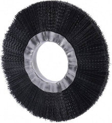 Weiler - 6" OD, 2" Arbor Hole, Nylon Wheel Brush - 3/4" Face Width, 1-1/2" Trim Length, 0.016" Filament Diam, 6,000 RPM - Exact Industrial Supply