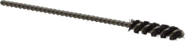 Weiler - 1/4" Diam Helical Steel Tube Brush - 0.004" Filament Diam, 1" Brush Length, 3-1/2" OAL, 1/8" Diam Stainless Steel Shank - Exact Industrial Supply