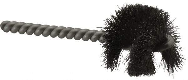 Weiler - 1-1/4" Diam Helical Steel Tube Brush - 0.008" Filament Diam, 1" Brush Length, 3-1/2" OAL, 1/4" Diam Stainless Steel Shank - Exact Industrial Supply