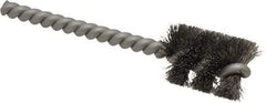 Weiler - 3/4" Diam Helical Stainless Steel Tube Brush - 0.006" Filament Diam, 1" Brush Length, 3-1/2" OAL, 7/32" Diam Stainless Steel Shank - Exact Industrial Supply