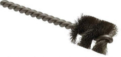 Weiler - 7/8" Diam Helical Stainless Steel Tube Brush - 0.006" Filament Diam, 1" Brush Length, 3-1/2" OAL, 7/32" Diam Stainless Steel Shank - Exact Industrial Supply