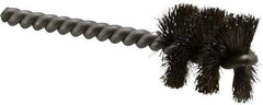 Weiler - 1" Diam Helical Stainless Steel Tube Brush - 0.008" Filament Diam, 1" Brush Length, 3-1/2" OAL, 1/4" Diam Stainless Steel Shank - Exact Industrial Supply
