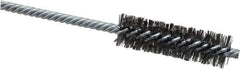 Weiler - 3/4" Diam Helical Steel Tube Brush - Double Spiral, 0.0104" Filament Diam, 2-1/2" Brush Length, 5-1/2" OAL, 1/4" Diam Shank - Exact Industrial Supply