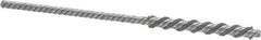 Weiler - 1/4" Diam Helical Nylon Tube Brush - Single Spiral, 0.022" Filament Diam, 2" Brush Length, 5" OAL, 5/32" Diam Shank - Exact Industrial Supply