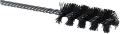 Weiler - 1" Diam Helical Nylon Tube Brush - Single Spiral, 0.022" Filament Diam, 2-1/2" Brush Length, 5-1/2" OAL, 1/4" Diam Shank - Exact Industrial Supply