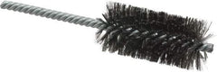 Weiler - 1-1/4" Diam Helical Steel Tube Brush - Double Spiral, 0.006" Filament Diam, 2-1/2" Brush Length, 5-1/2" OAL, 1/4" Diam Shank - Exact Industrial Supply