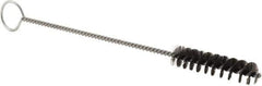 Weiler - 2-1/2" Long x 9/16" Diam Steel Hand Tube Brush - Single Spiral, 9" OAL, 0.005" Wire Diam, 5/32" Shank Diam - Exact Industrial Supply