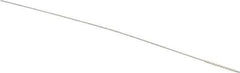 Weiler - 0.05" Diam Helical Nylon Tube Brush - 0.012" Filament Diam, 1/2" Brush Length, 4" OAL, 0.022" Diam Shank - Exact Industrial Supply