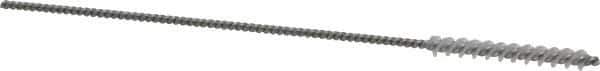 Weiler - 1/8" Diam Helical Nylon Tube Brush - 0.012" Filament Diam, 1" Brush Length, 4" OAL, 0.064" Diam Shank - Exact Industrial Supply